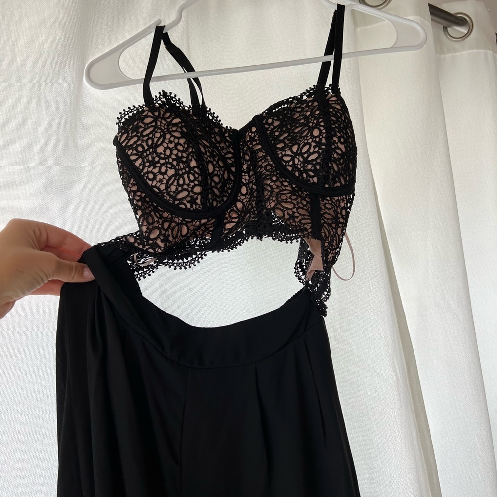 Two piece attached romper